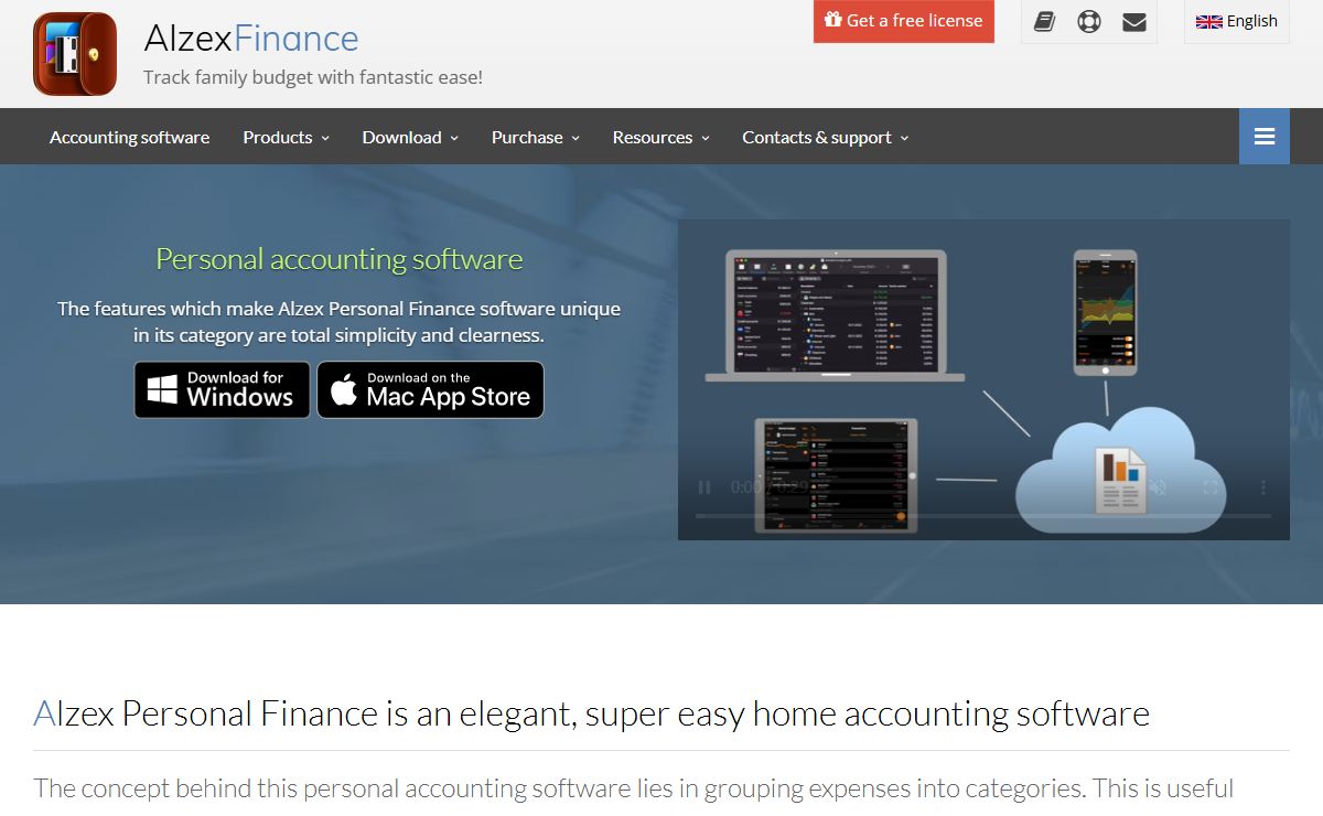 Alzex Personal Finance is an elegant, super easy personal accounting software