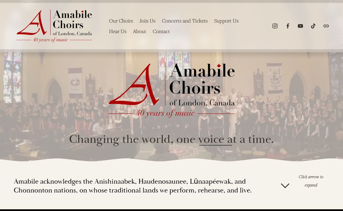 Amabile Choirs of London, Canada | Join & Support Today