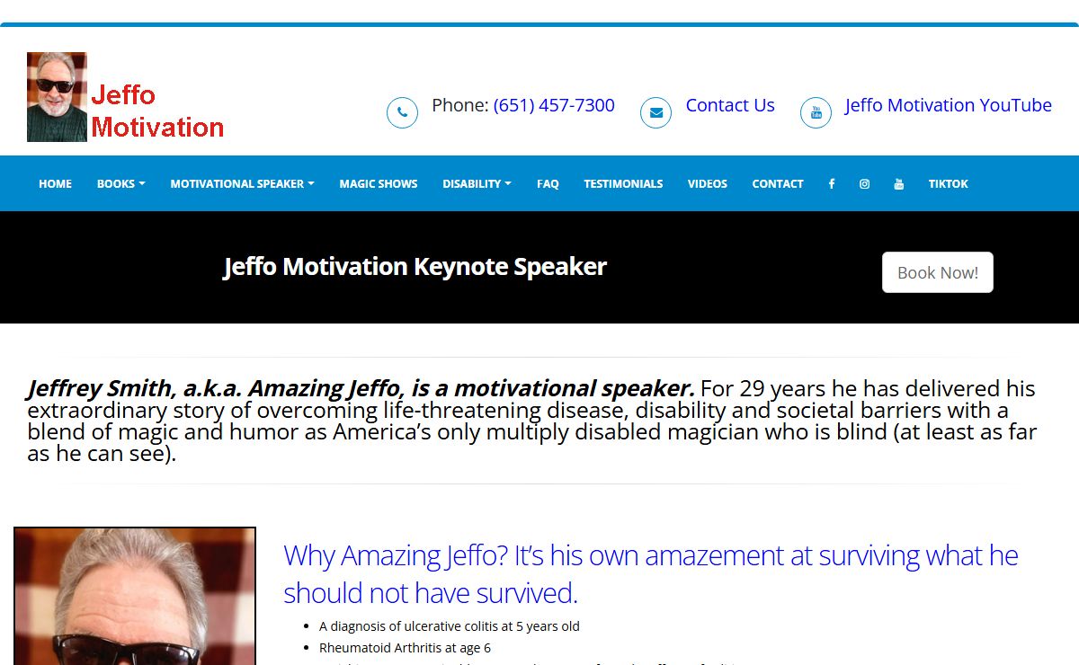 Jeffo Motivation Keynote Speaker & Motivational Speaker