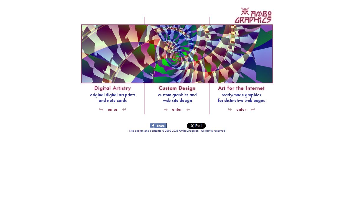 AmboGraphics ~ Custom Web Graphics and Design ~ Digital Art Prints and Note Cards ~ Web Graphics