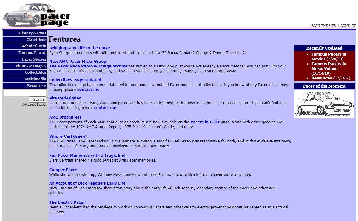 amcpacer.com: The Pacer Page