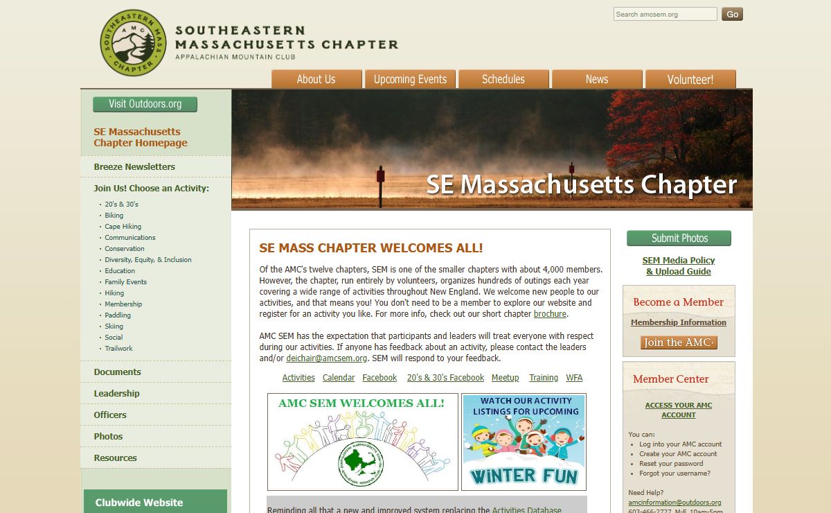 Appalachian Mountain Club - SE Massachusetts Chapter
