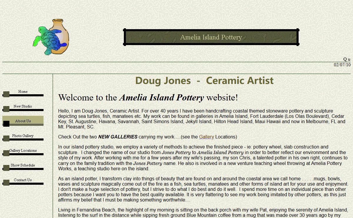 www.ameliaislandpottery.com