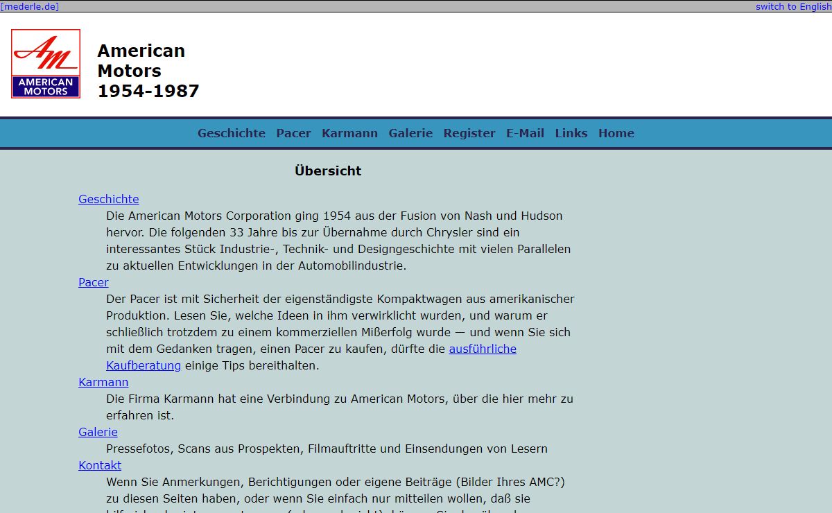 AMC Geschichte