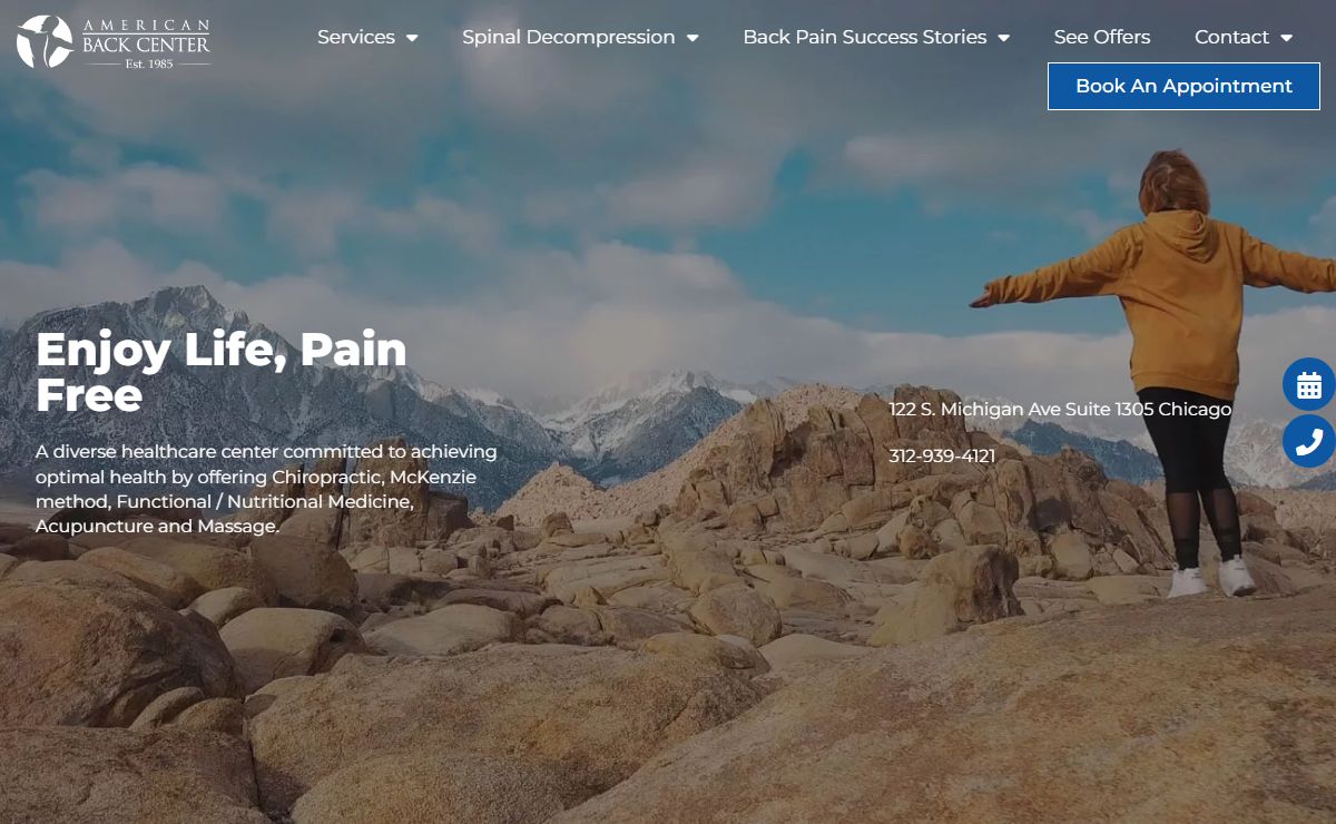 Chiropractor Chicago • American Back Center • Back Pain Chicago