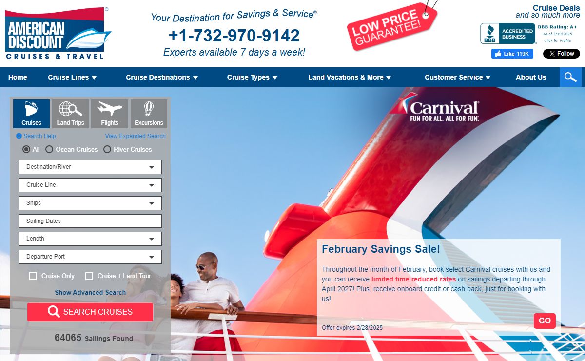 American Discount Cruises & Travel - Cruise Deals, Discount Cruises, Cheap Cruises, and more