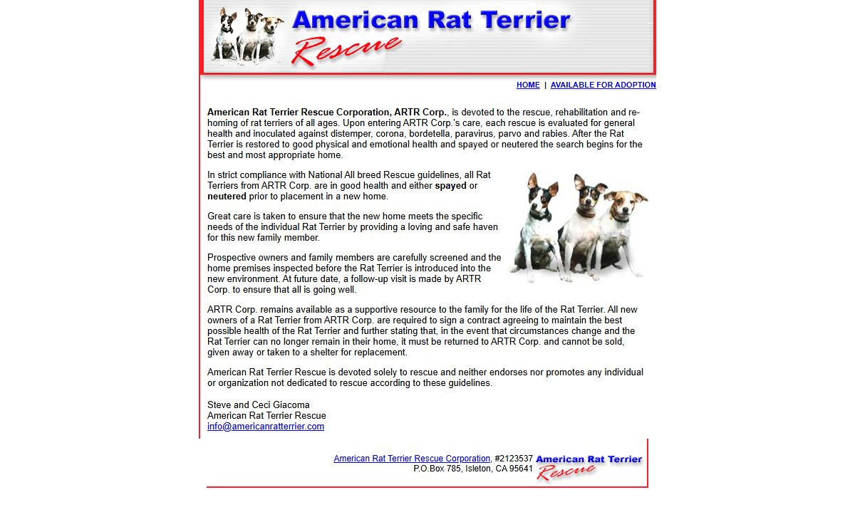 American Rat Terrier Rescue