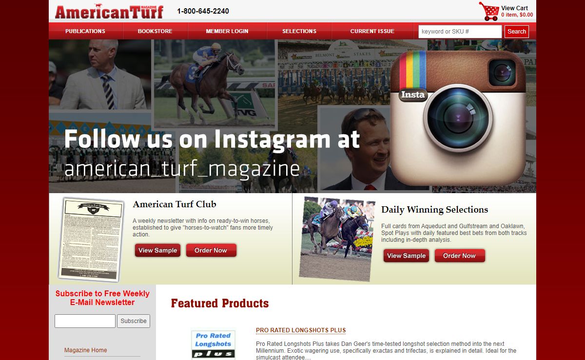 American Turf Monthly - America's #1 Horse Racing Handicapping Magazine