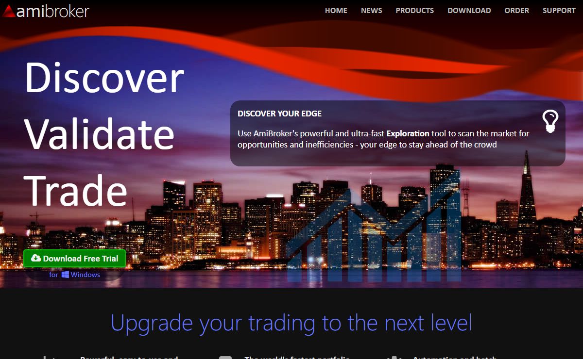 AmiBroker - Technical Analysis Software. Charting, Portfolio Backtesting, Scanning of stocks, futures, mutual funds, forex (currencies). Alerts. Free quotes.