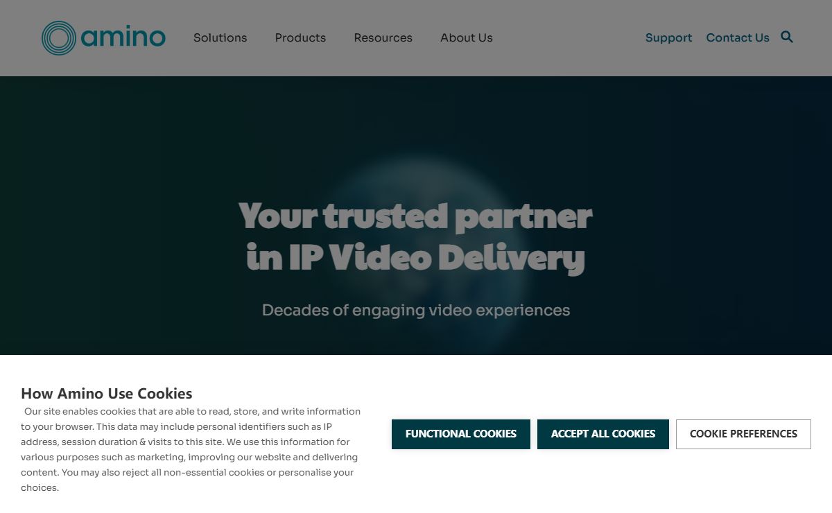 Amino Communications – Pioneers in IP Video Delivery