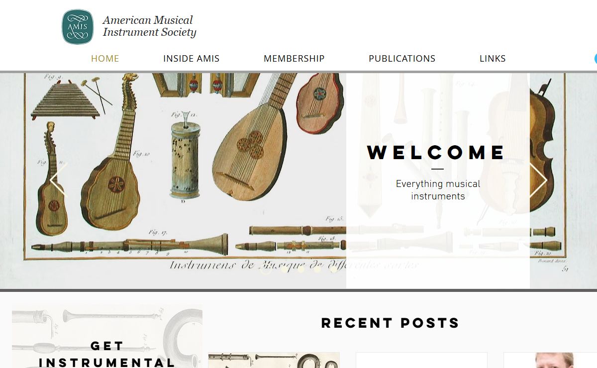 American Musical Instrument Society | Home | Organology and More