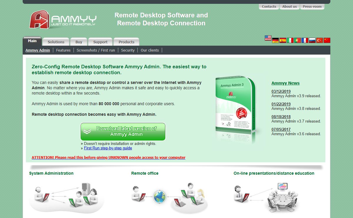 Ammyy Admin - Free Zero-Config Remote Desktop Software, Remote Desktop Connection and Remote Access Software