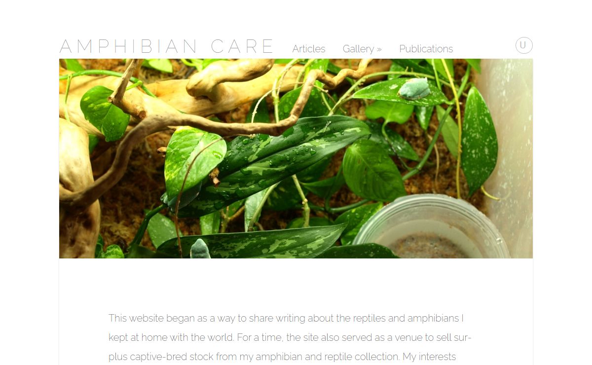 » Amphibian Care