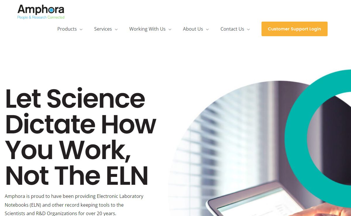 Amphora Research Systems – ELNs and Record Keeping for Scientists