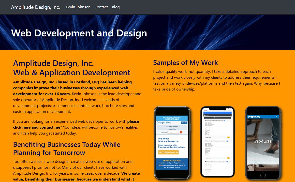 Portland, OR Web Development and Design | Amplitude Design, Inc.
