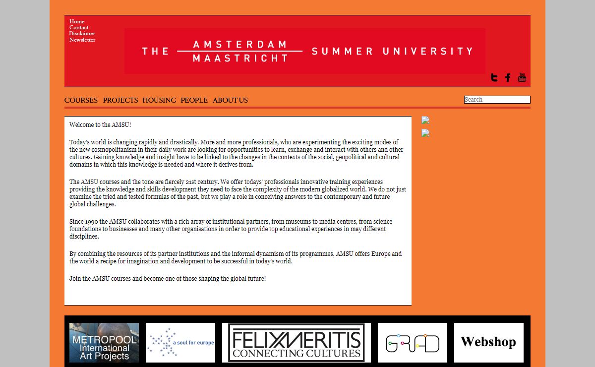 AMSU - Home - The Amsterdam Maastricht Summer University