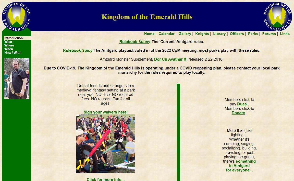 Emerald Hills, An Amtgard