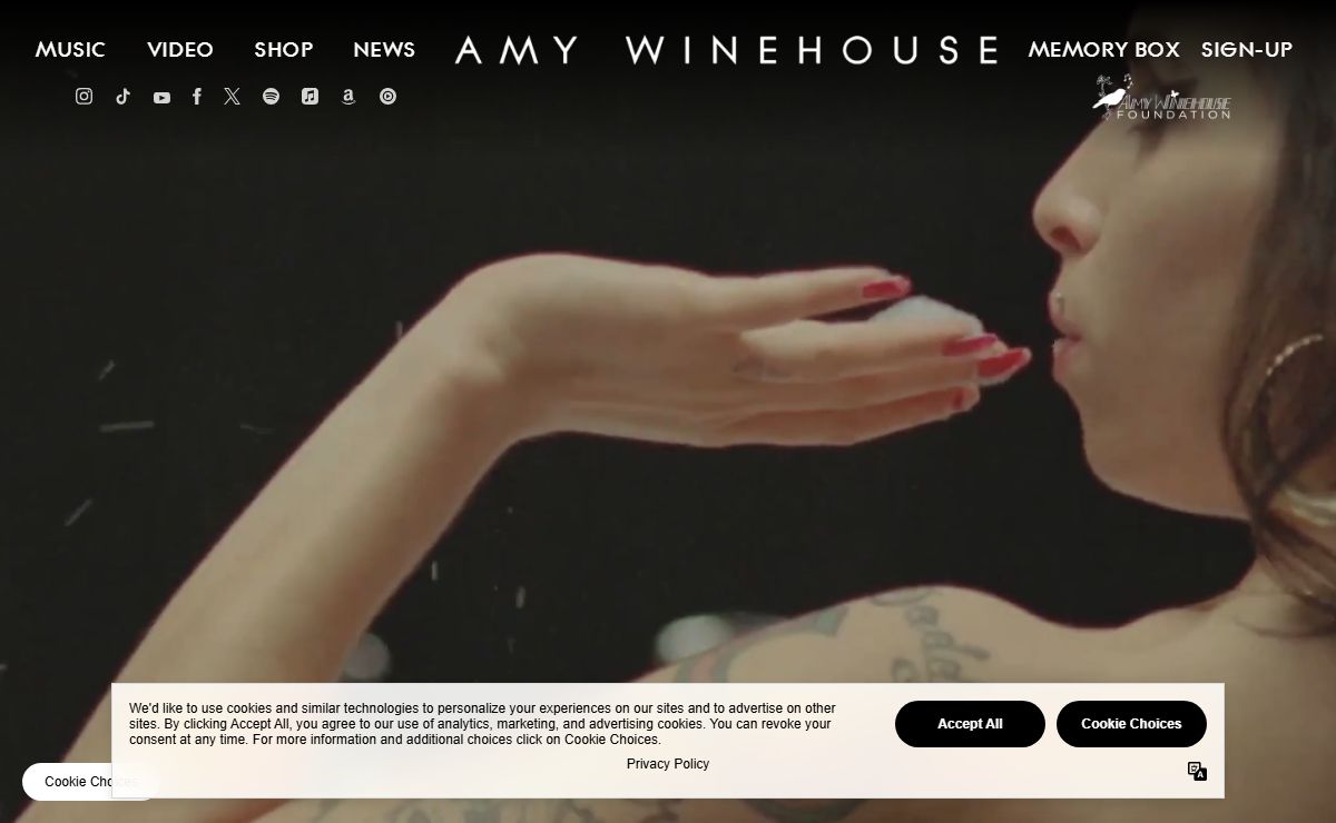 Amy Winehouse | Official Site