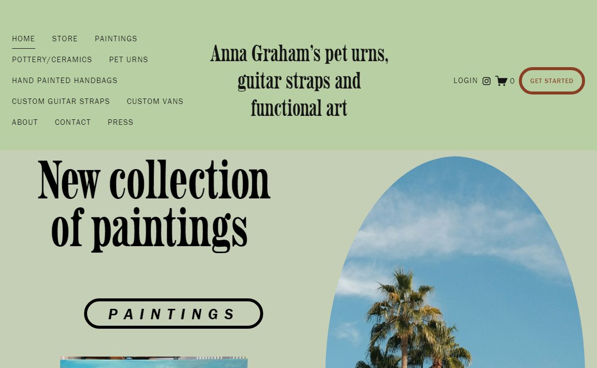 Anna Graham’s pet urns, guitar straps and functional art