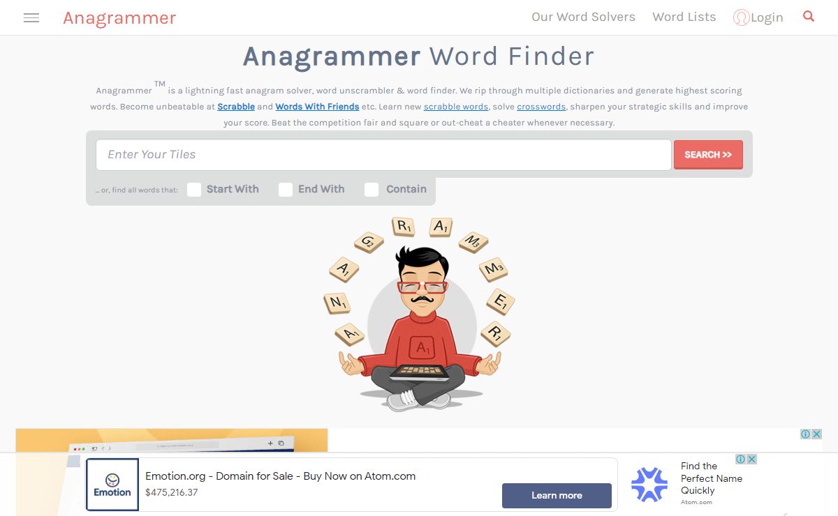 Scrabble Word Finder - Scrabble Solver and Anagram Helper