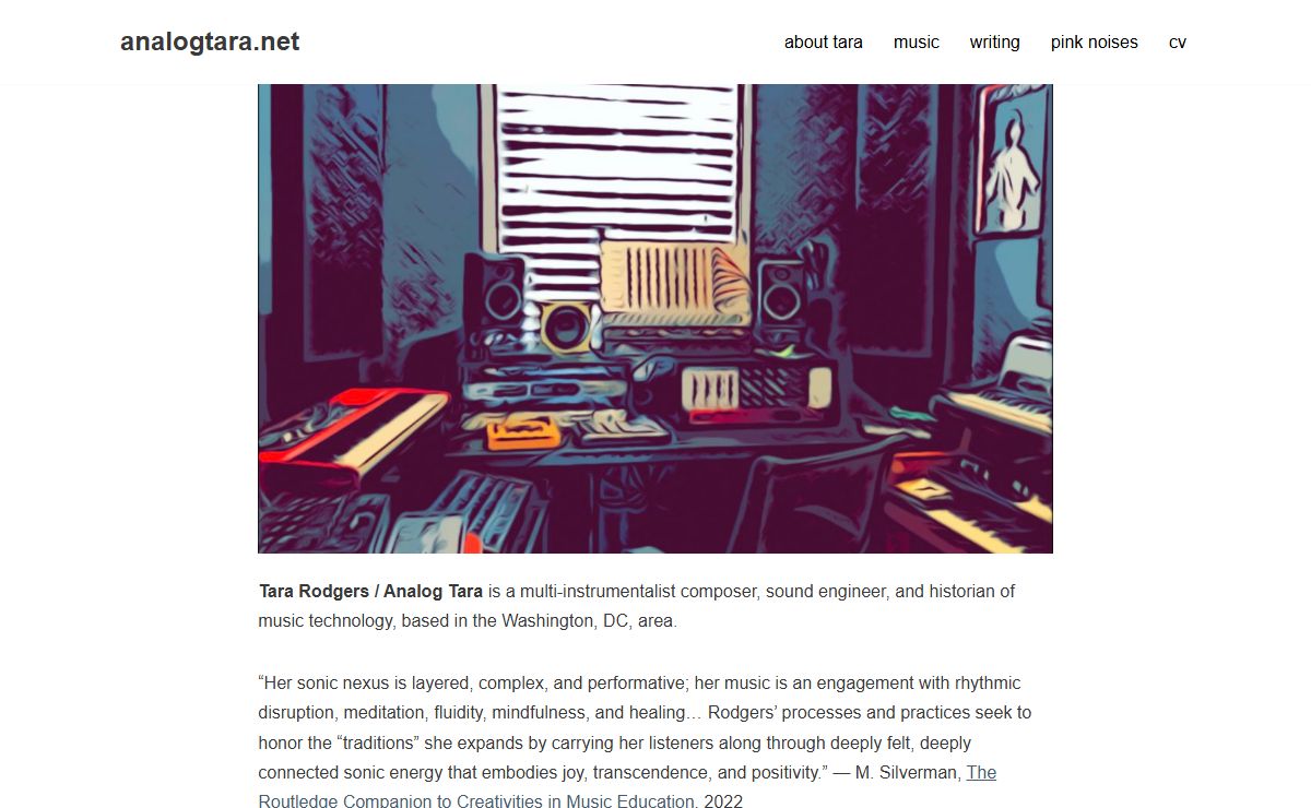 analogtara.net – tara rodgers / analog tara