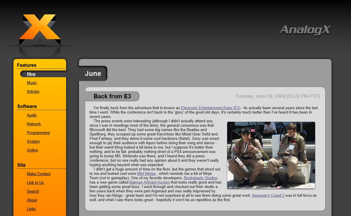Current news, releases and more /// AnalogX