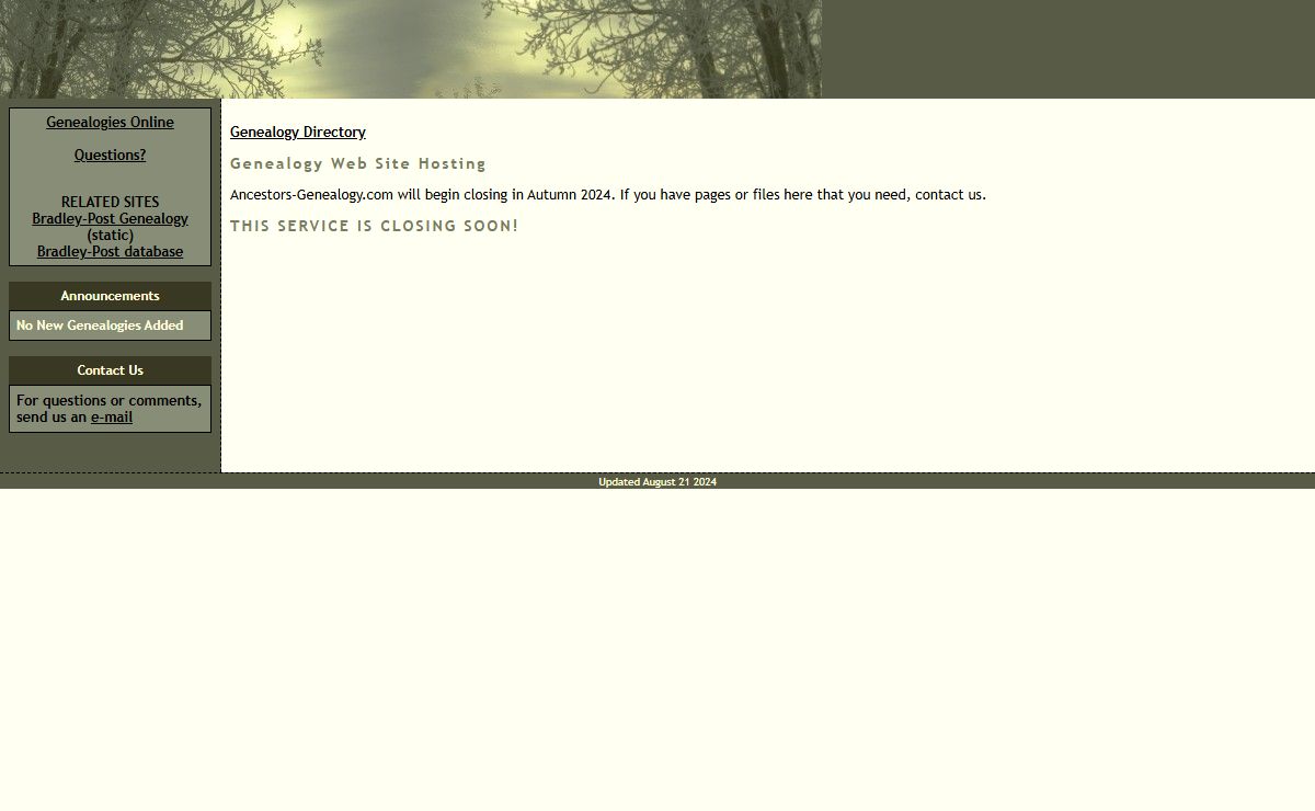 Site Closing