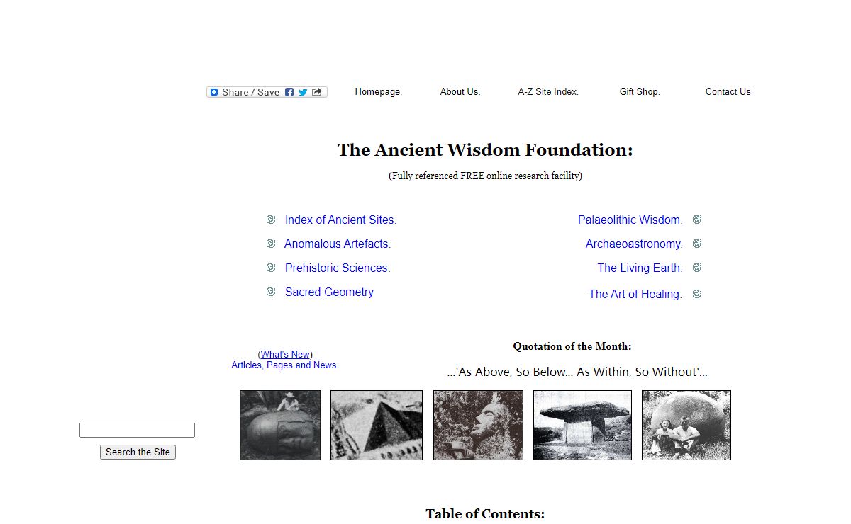 Ancient-Wisdom - Online Guide to Prehistory.
