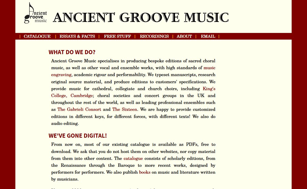ANCIENT GROOVE MUSIC