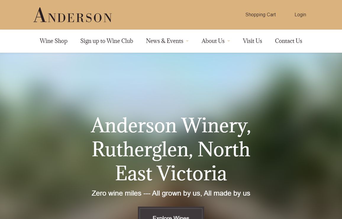 Anderson Winery | Award-Winning Rutherglen Wines | Estate Grown & Made - Anderson Winery