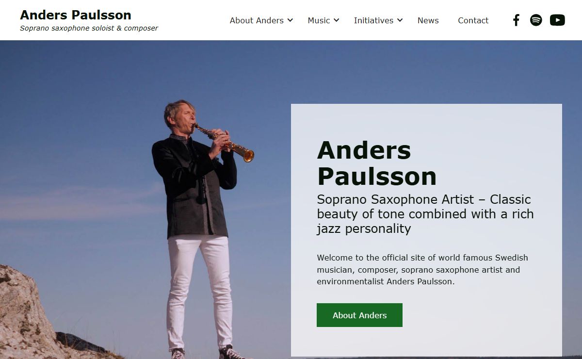 Anders Paulsson – Soprano Saxophone Artist