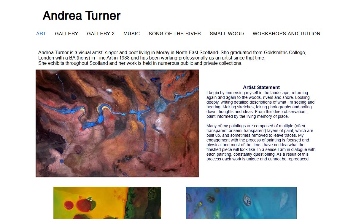 Original Paintings. Poetry. Live Music. Singing Tuition. Andrea Turner Arts