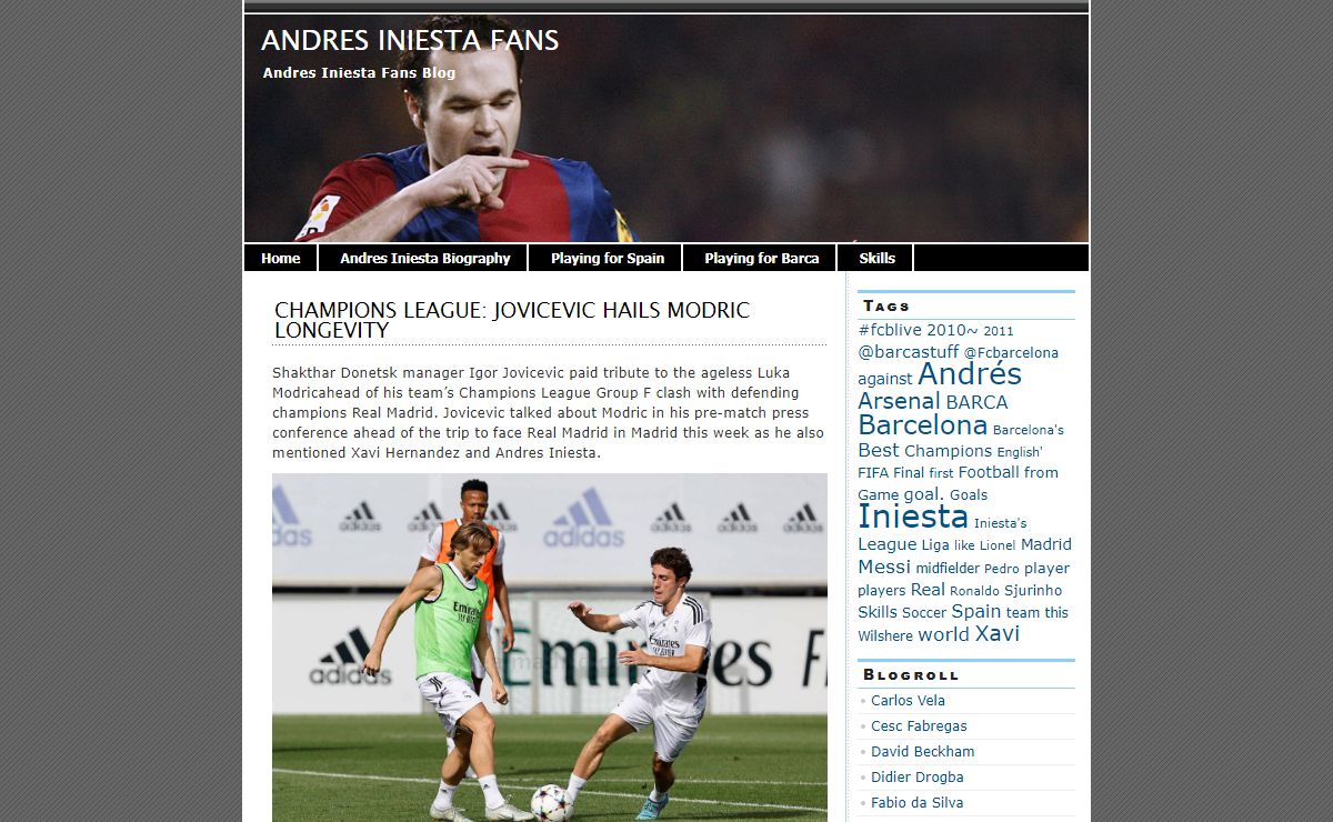 ANDRES INIESTA FANS