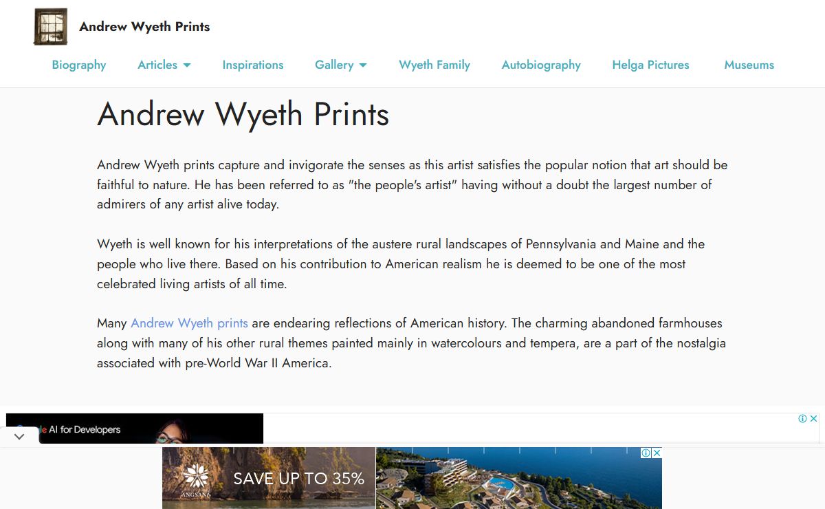 Andrew Wyeth Prints