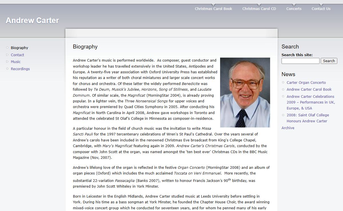 Biography | Andrew Carter