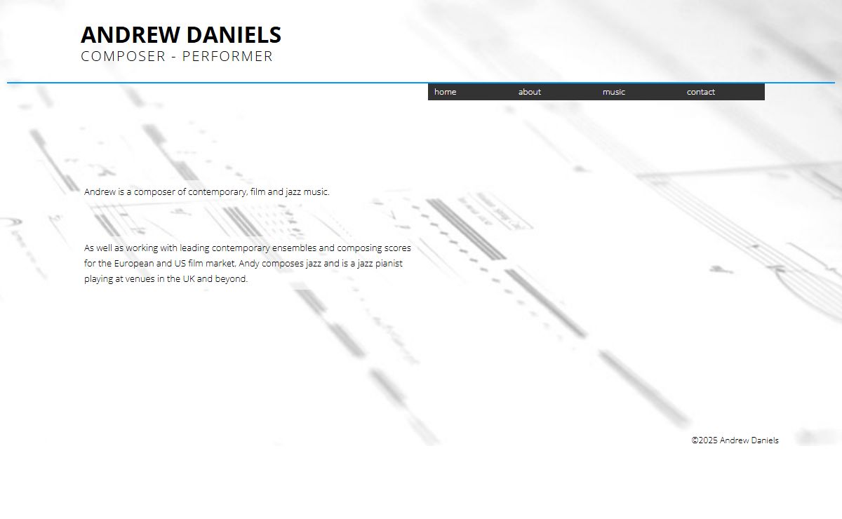 Andrew Daniels - Composer