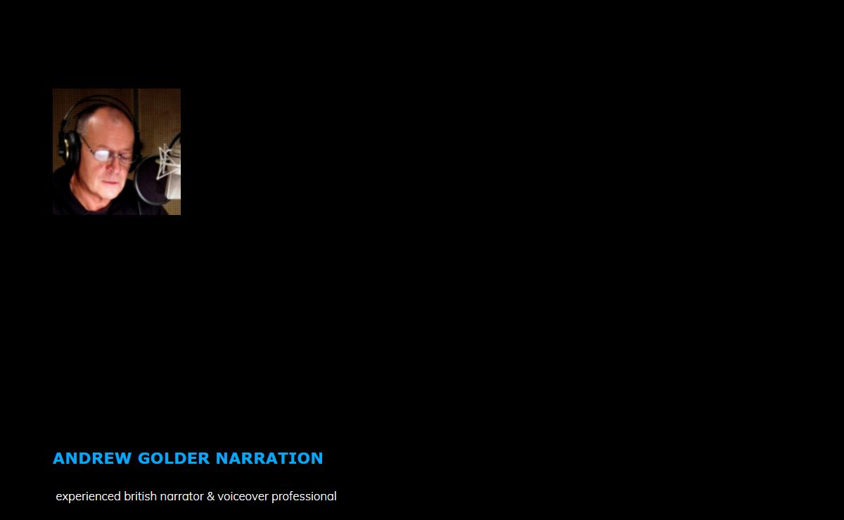 ANDREW GOLDER NARRATION – pro vo