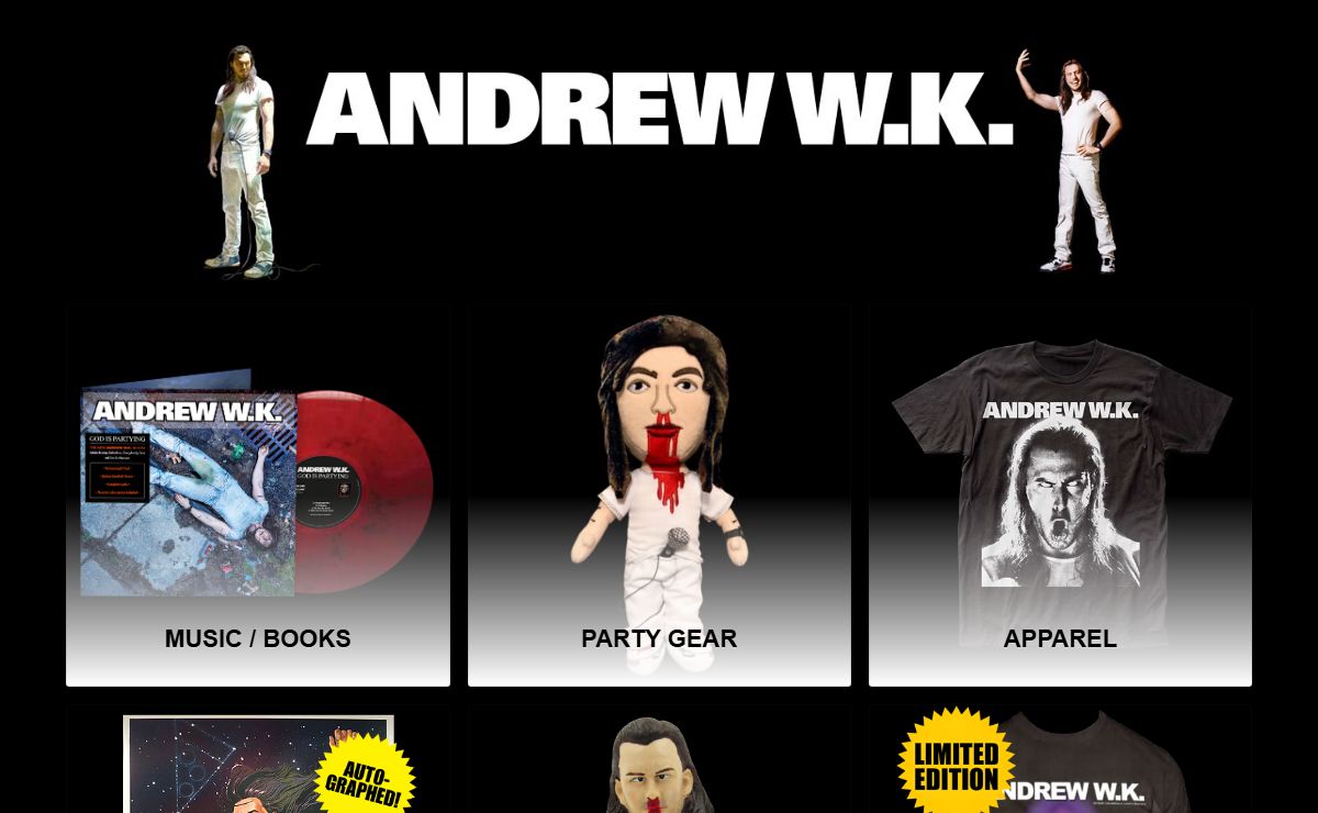 Official Andrew W.K. Store