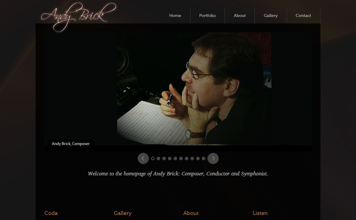 Andy Brick: Composer, Conductor and Symphonist