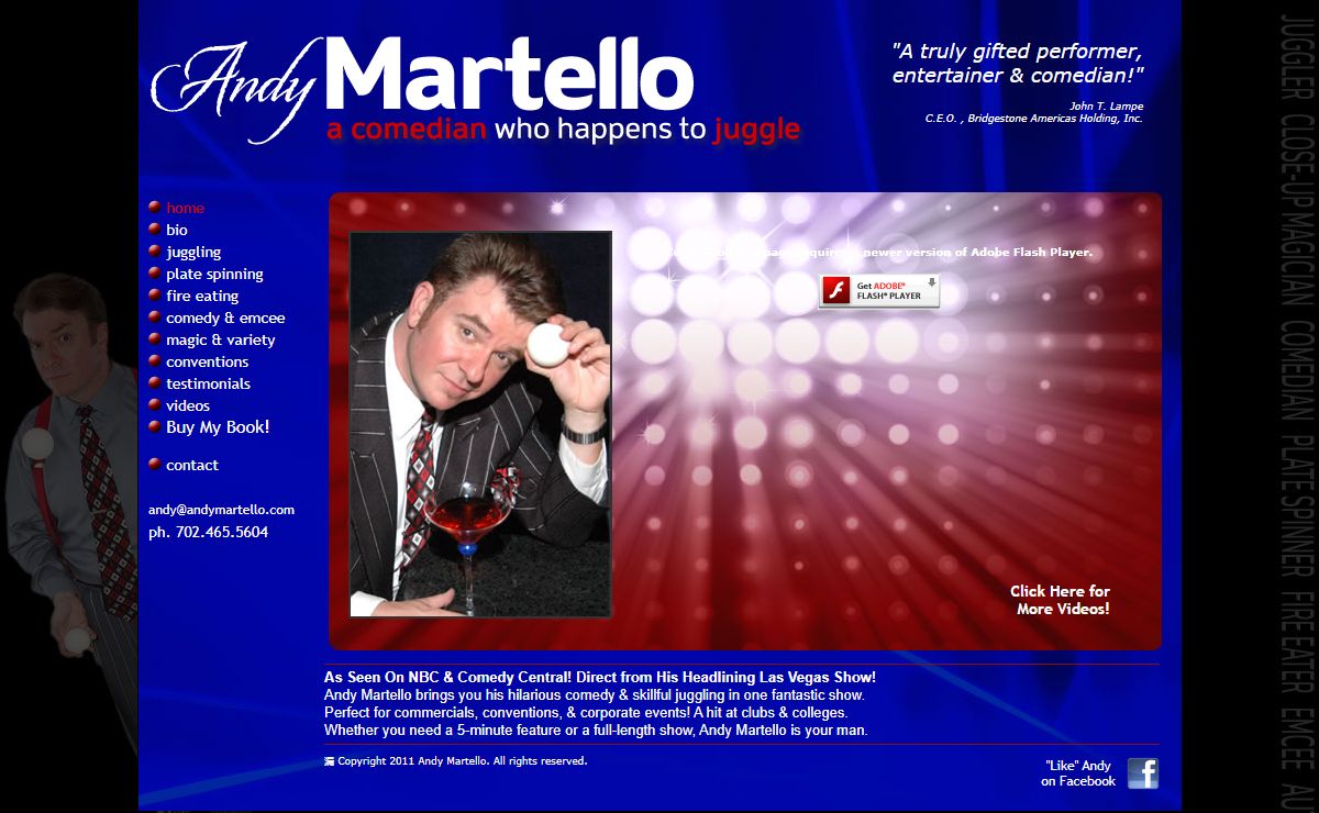 Andy Martello - Las Vegas Entertainer