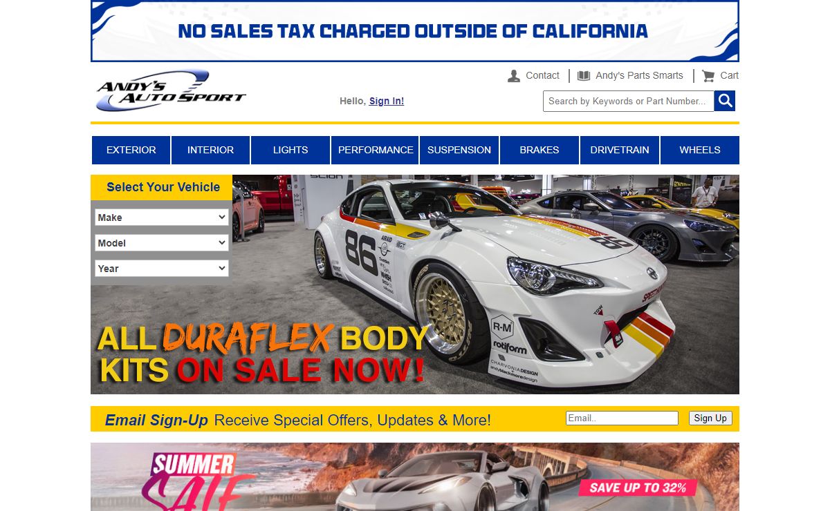 Andy's Auto Sport - Automotive Accessories and Performance Parts