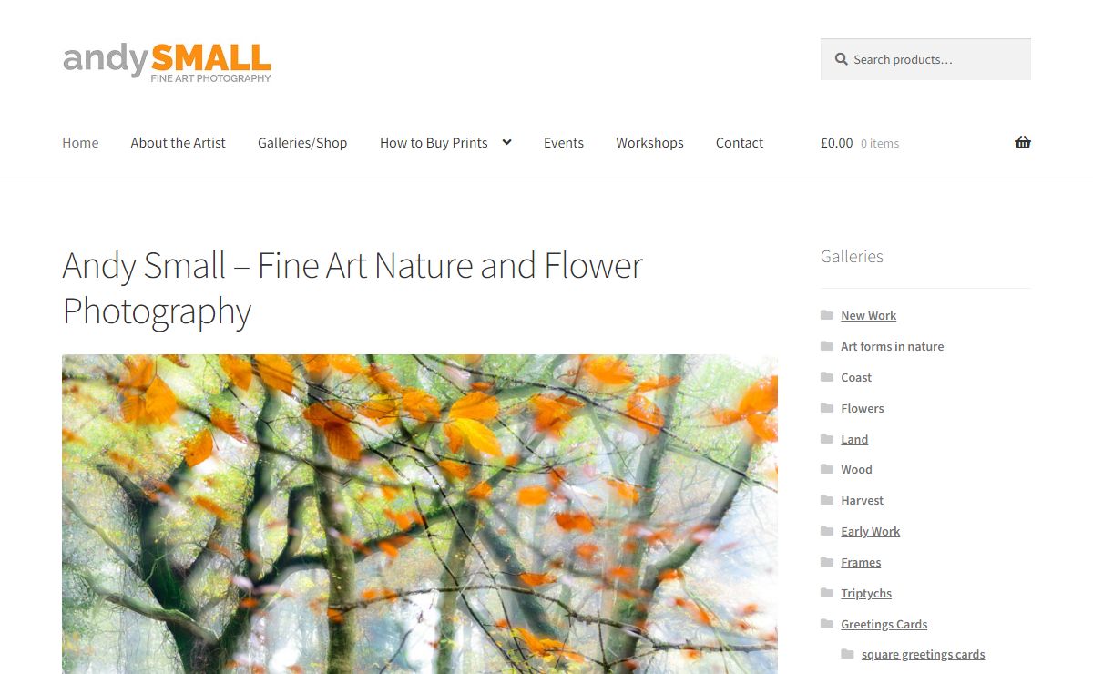 Flower Photography Landscape & Nature Photographs Andy Small