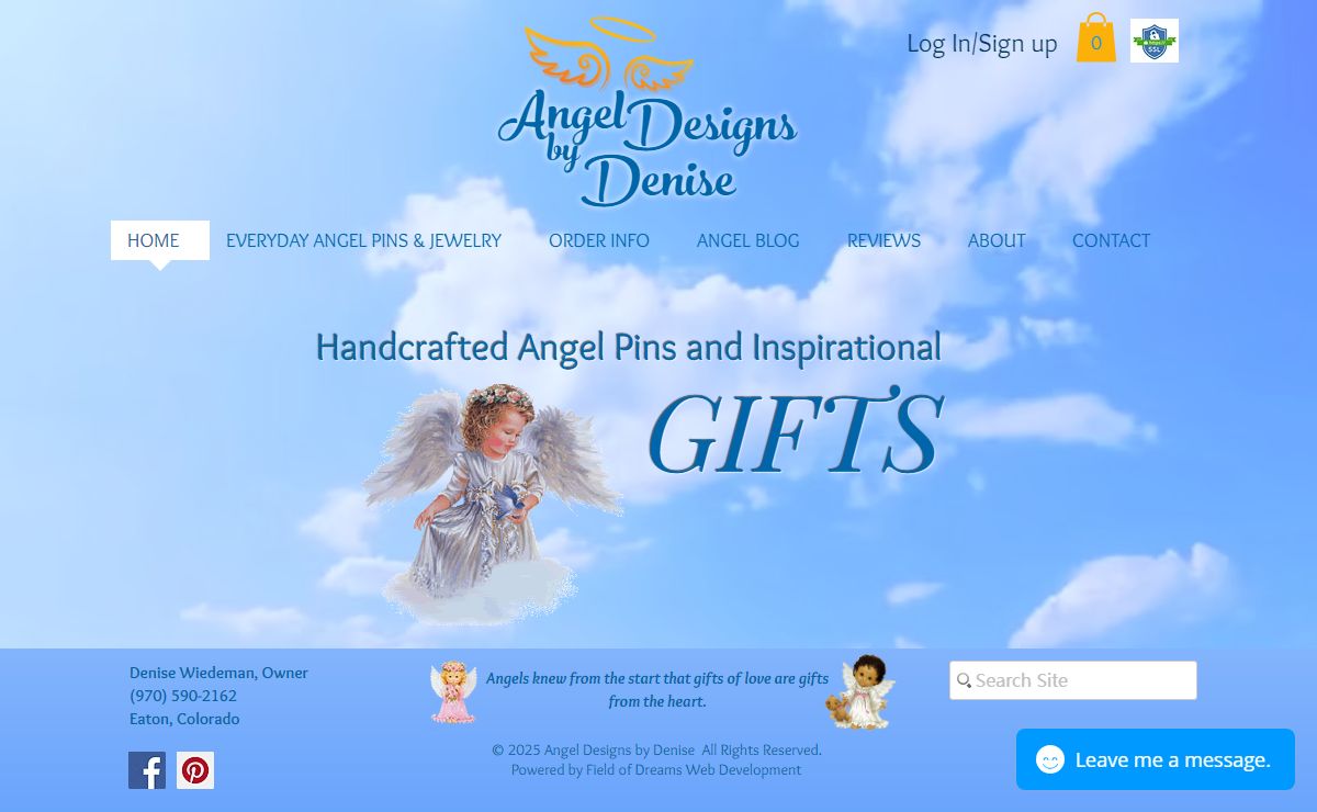Angel Designs by Denise | pocket tokens angel pins | Eaton Colorado, USA