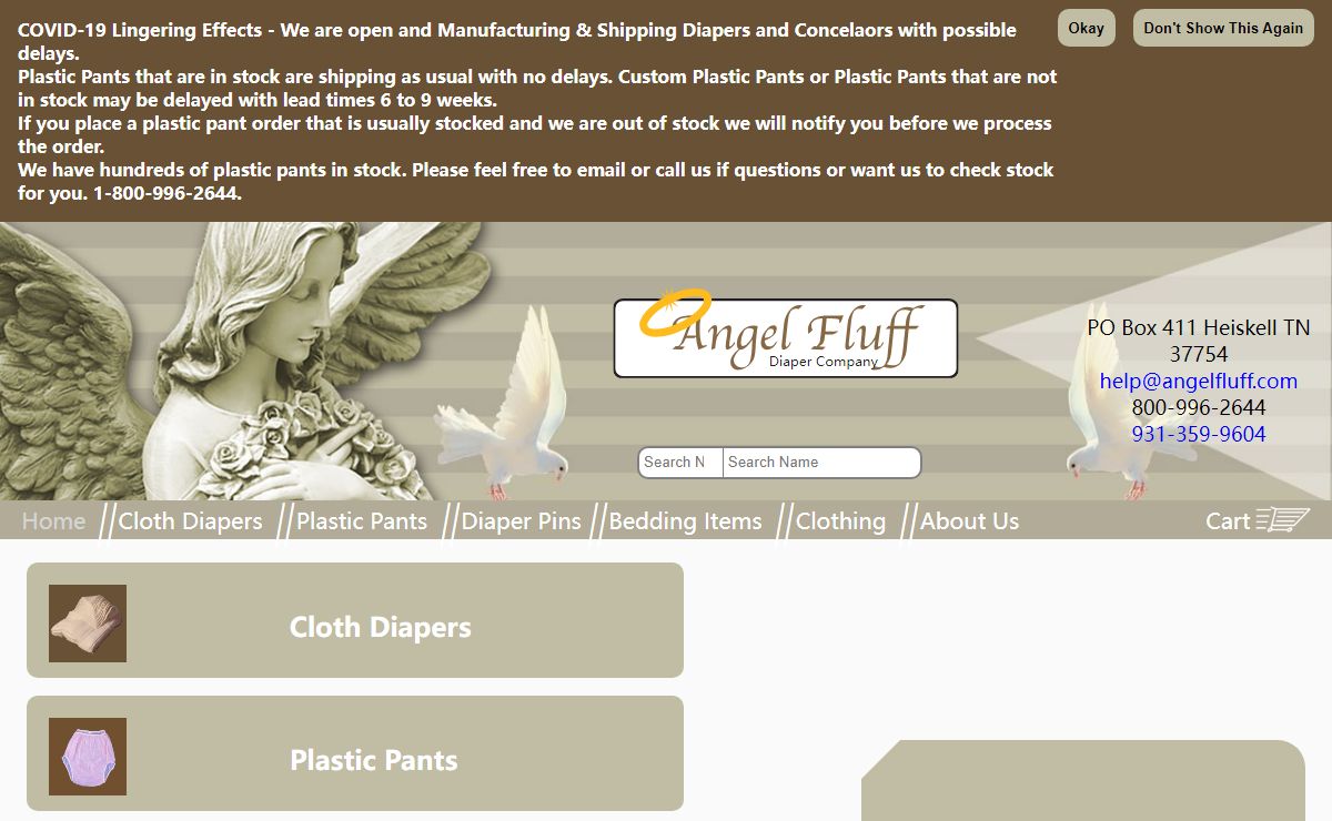 Angel Fluff Adult Diapers And Plastic Pants - Cloth Diapers - Adult Diapers - Cloth Adult Diapers - Incontinent Products for Adults and Youth.