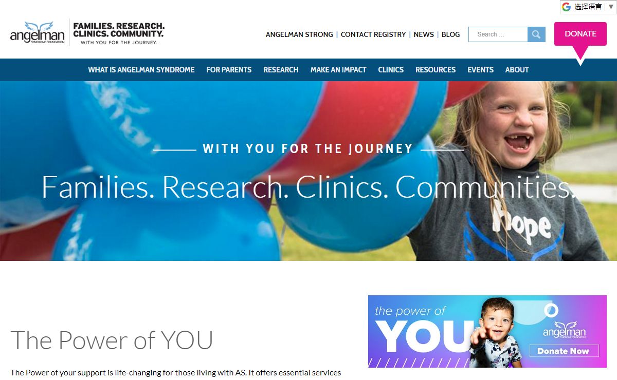 Angelman Syndrome Foundation – With you for the journey