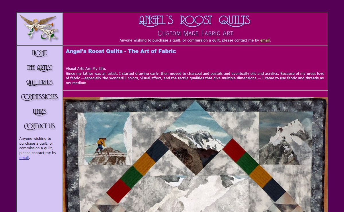 Fabric Art Angel's Roost Quilts The Art of Fabric Fabric Art Quilts Fabric Artwork Fabric Art Wall Hanging