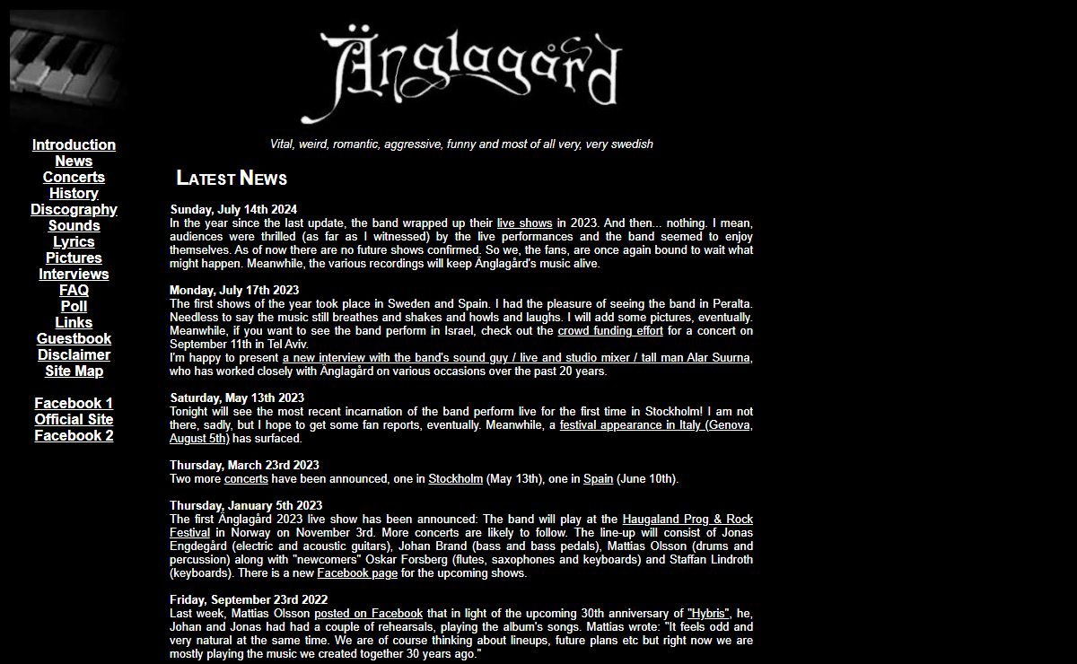 Anglagard.net - Änglagård: A Swedish prog rock band