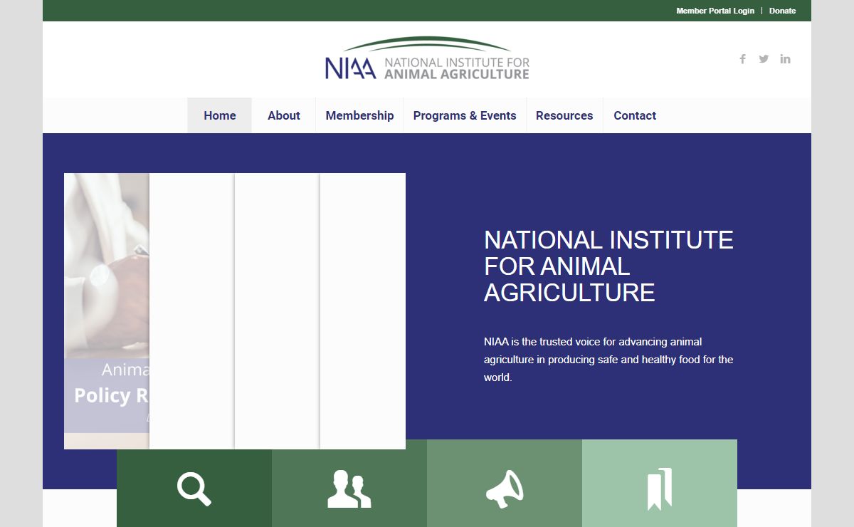 NIAA website – NIAA is the leading resource for the animal agriculture industry.