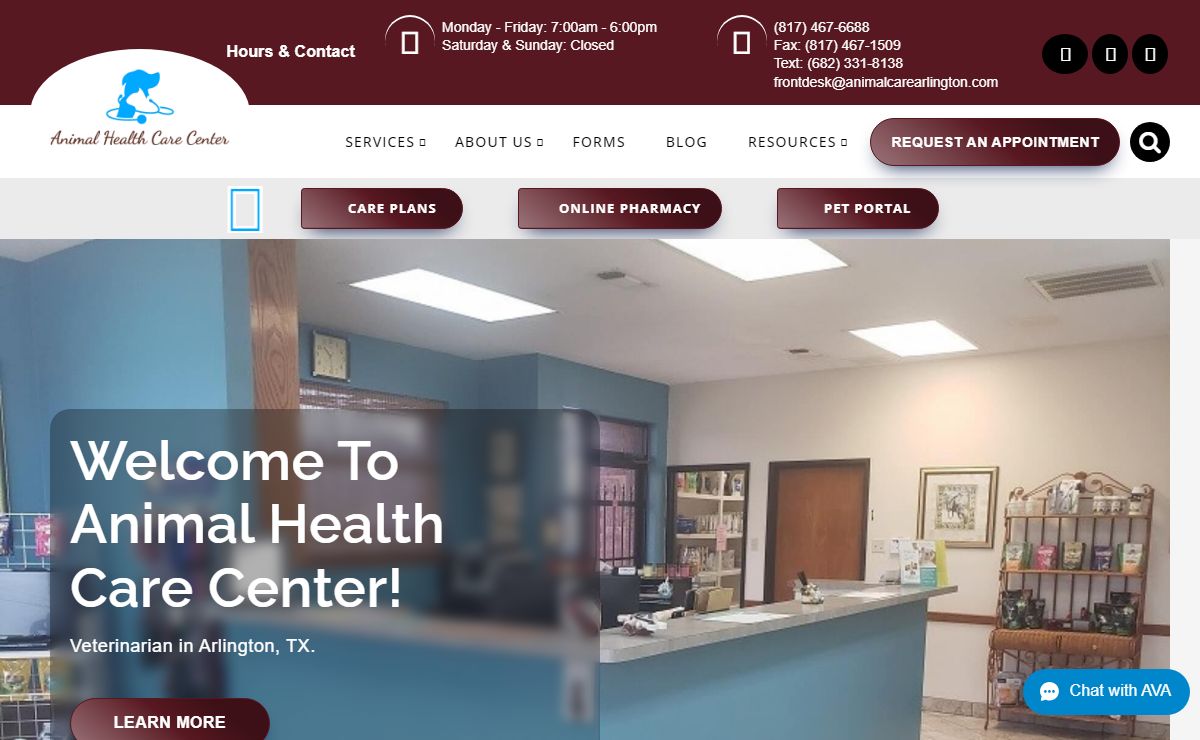 Animal Health Care Center: Top Rated Arlington Veterinarians
