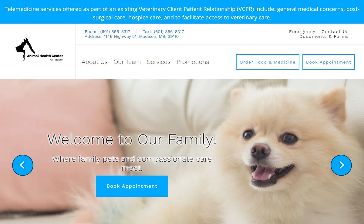 Veterinarian in Madison, Mississippi | Animal Health Center of Madison